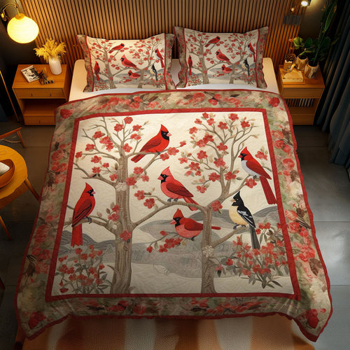 Evergreen Cardinals WN2102053CL Duvet Cover Set