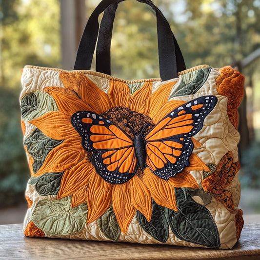 Monarch Bloom CP0312199CL Quilted Tote Bag