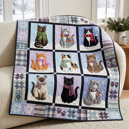 Cozy Cats XR1805008CL Quilt