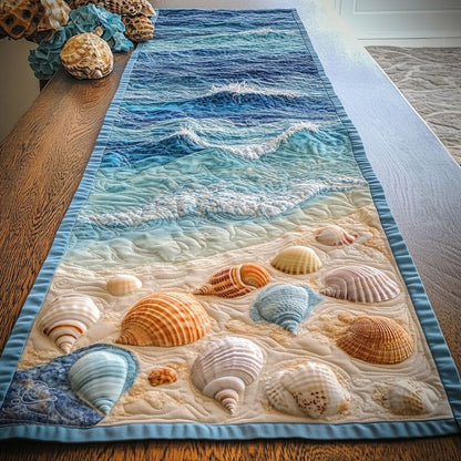 Seaside Serenity CP0605007CL Quilted Table Runner