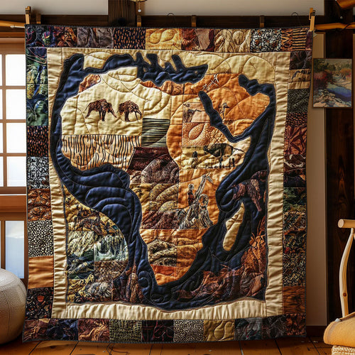 Nomadic African Patchwork WN0402049CL Quilt