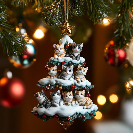 Cozy Cat Tree CW2210025CL Christmas Ornament