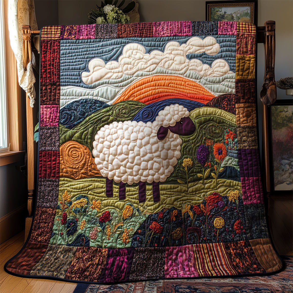 Sheep Fantasy WN1703048CL Quilt