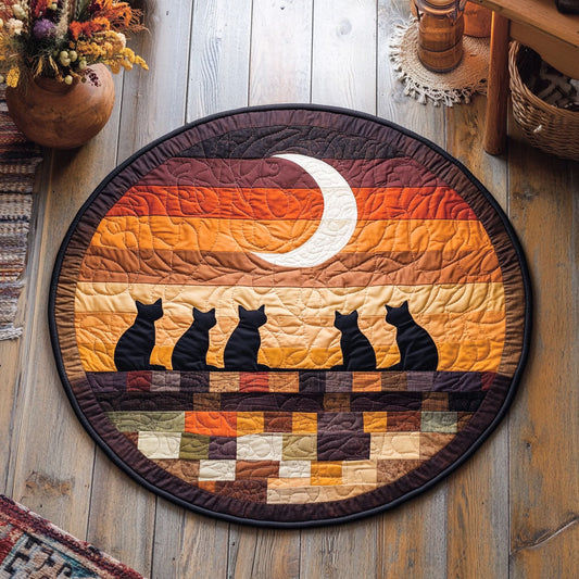 Stitching The Night WJ1807040CL Quilted Round Mat