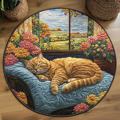 Sleeping Cat WJ2705040CL Quilted Round Mat