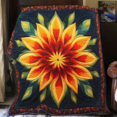 Serene Blooming Flower WP1102022CL Quilt