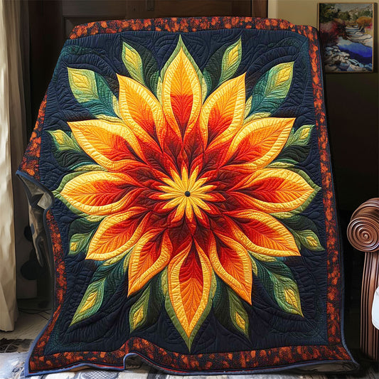 Serene Blooming Flower WP1102022CL Quilt