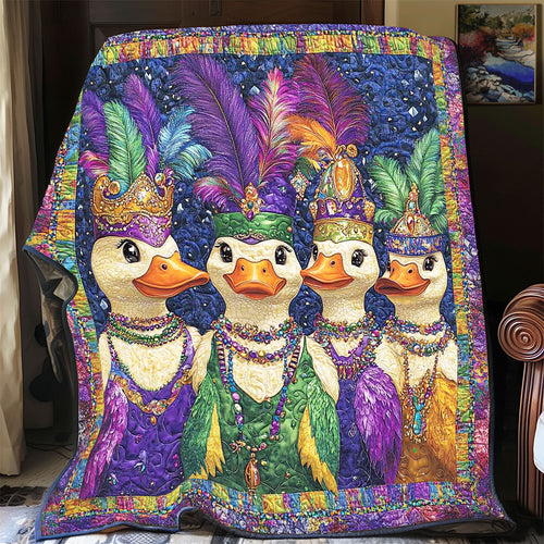 Mardi Gras Duck WP2502012CL Quilt