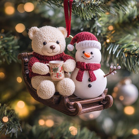 Snowman Frosty Ride WN1112090CL Christmas Ornament