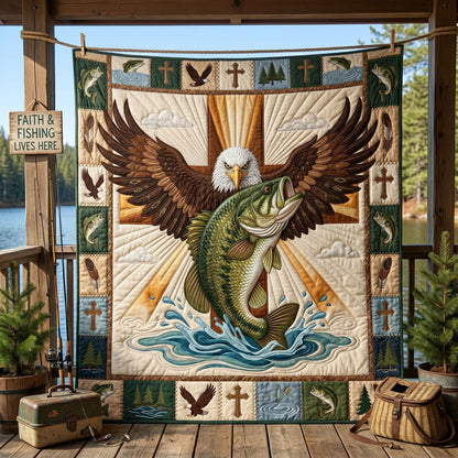 Faith And Fishing Legacy WN1606007CL Quilt