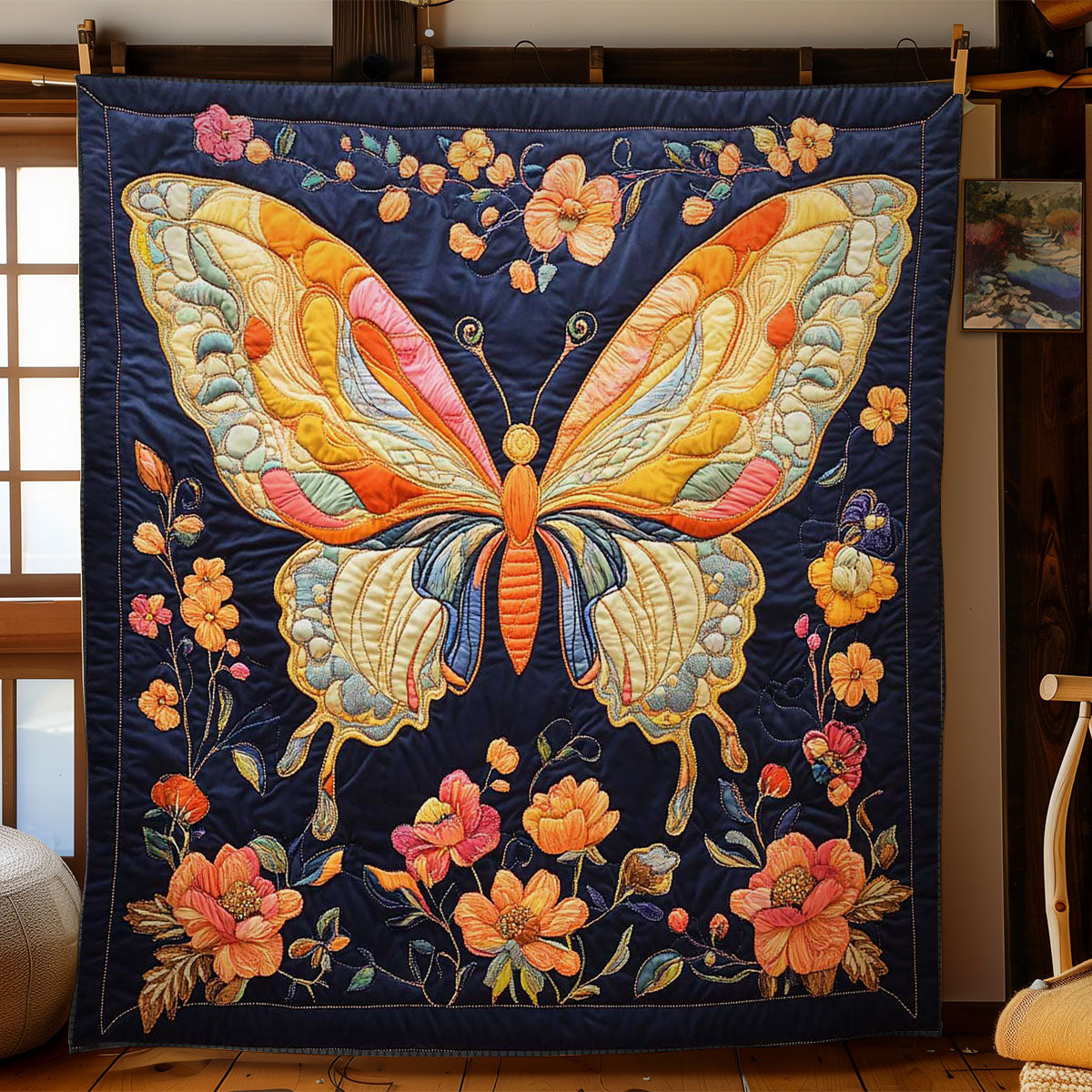 Garden Butterfly WN1002020CL Quilt