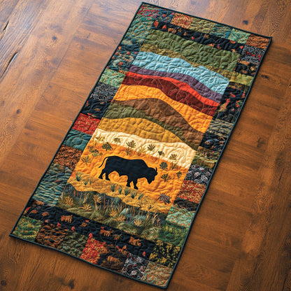 Native Bison WJ2103060CL Quilted Table Runner