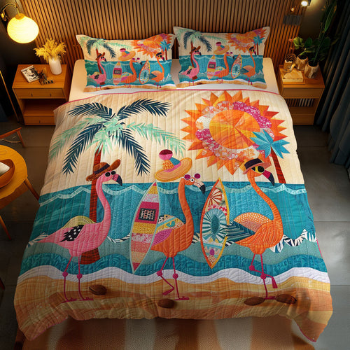 Beachy Flamingo WN2102004CL Duvet Cover Set