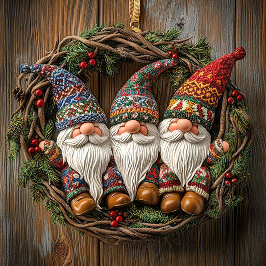 Merry Little Gnome WN1410034CL Christmas Ornament