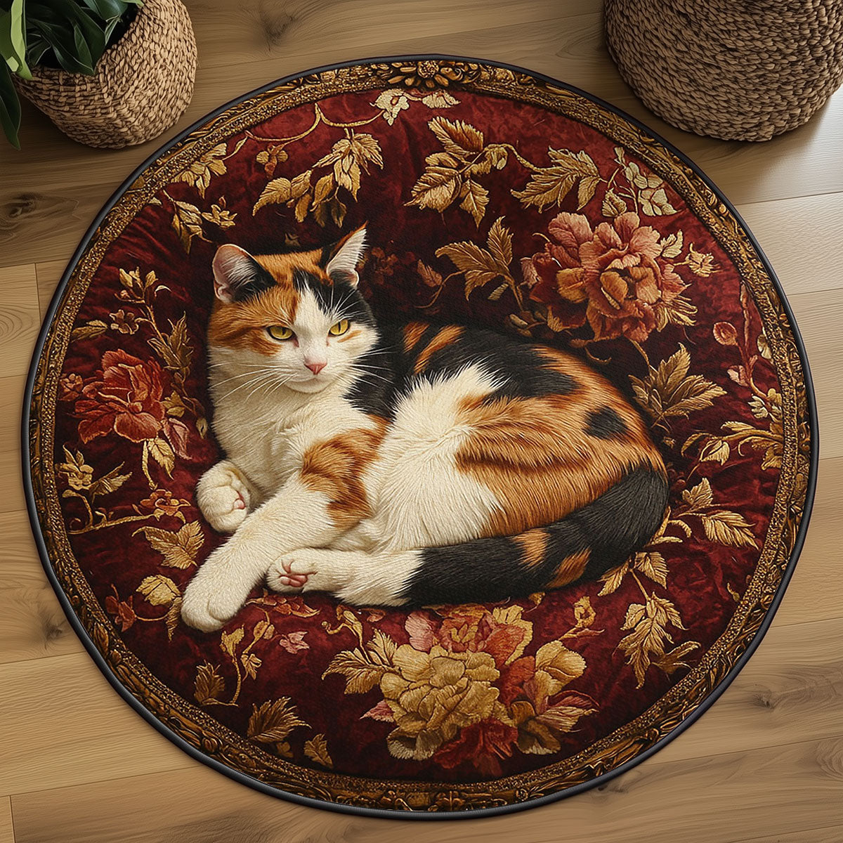 Nap Queen Cat WN3006060CL Quilted Round Mat