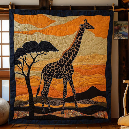 Golden African Giraffe WN0503002CL Quilt