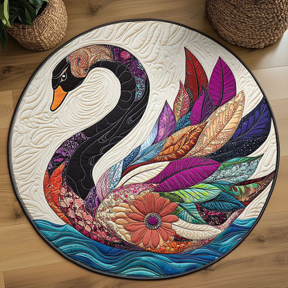 Celestial Plumage WJ2407038CL Quilted Round Mat