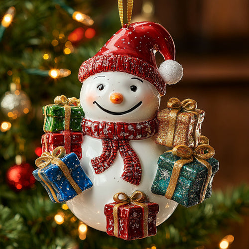 Snowman Present CW1310012CL Christmas Ornament