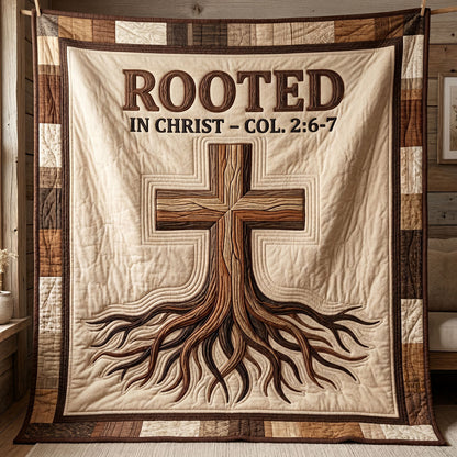 Rooted In Christ Cross Roots WN2804016CL Quilt
