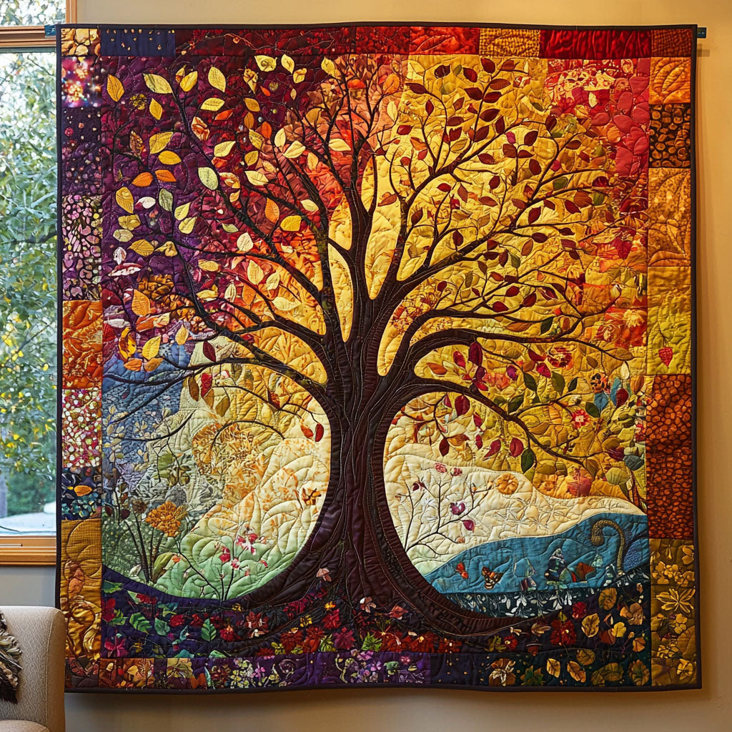 Vibrant Tree Of Life QA1401004CL Quilt