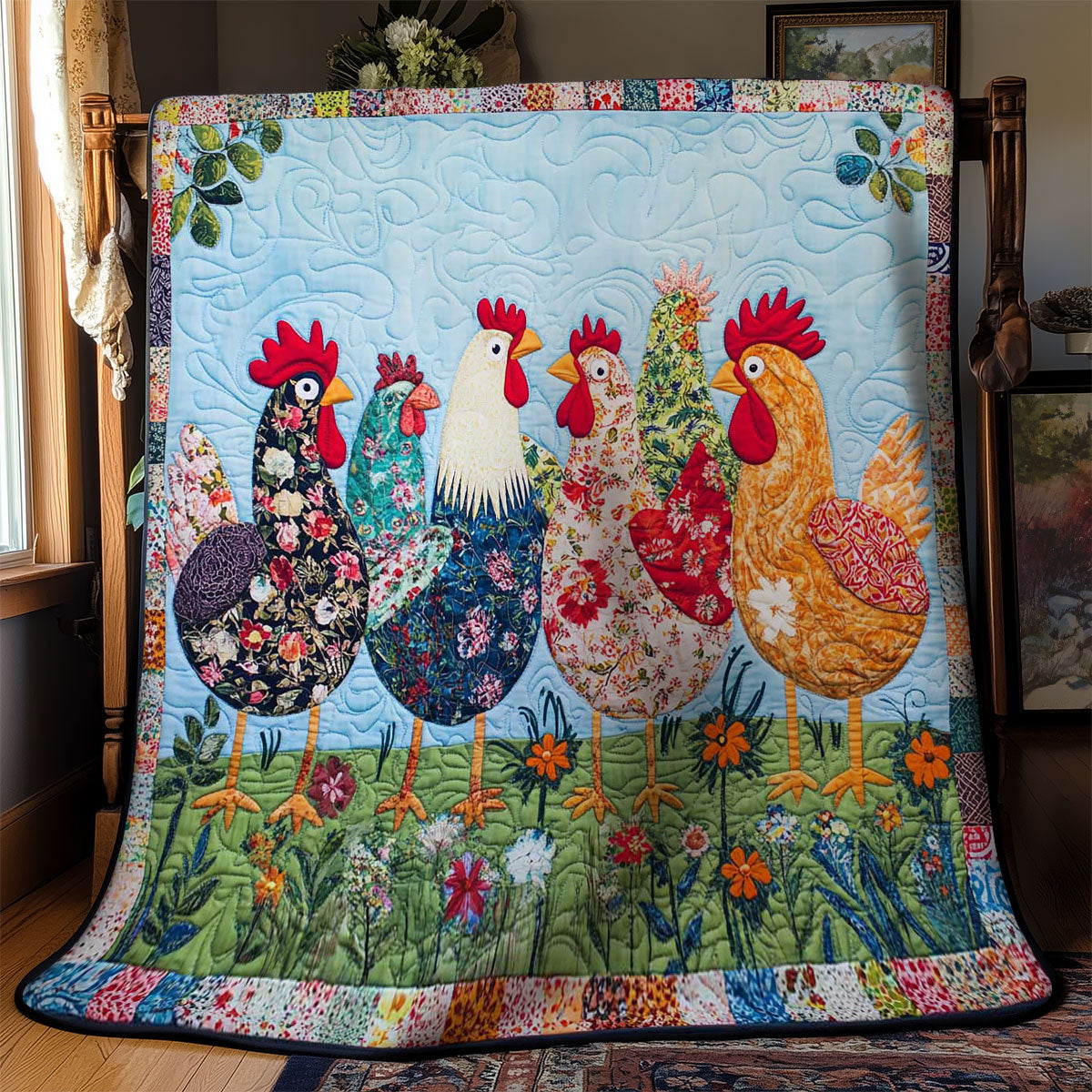 Clueless Chicken WN0803053CL Quilt