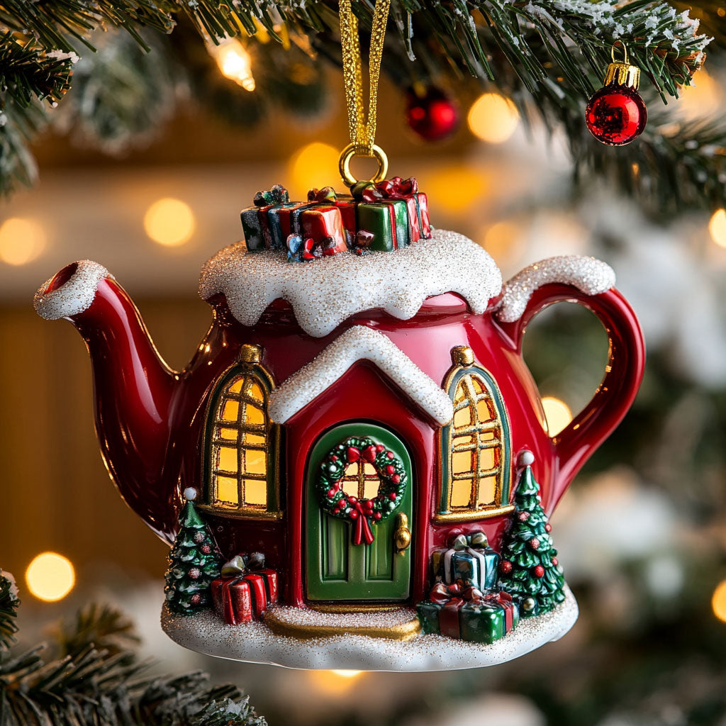 Holiday Teapot Home CW2611054CL Christmas Ornament