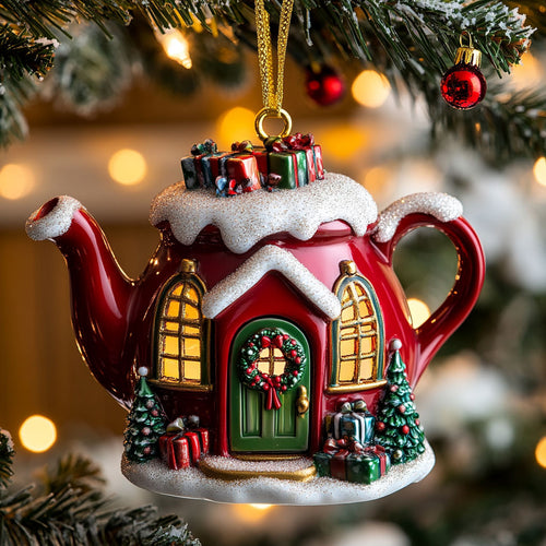 Holiday Teapot Home CW2611054CL Christmas Ornament