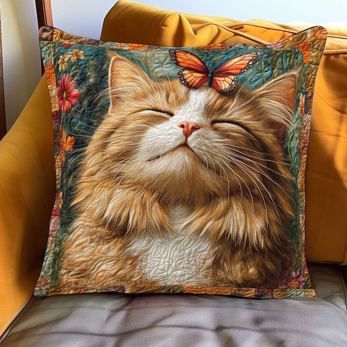 Feline Flutter Watch WJ0901076CL Quilt Pillow Case