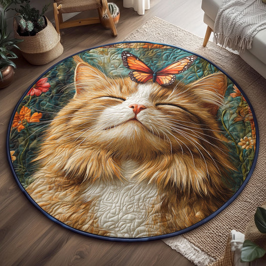 Feline Flutter Watch WJ0901141CL Quilted Round Mat