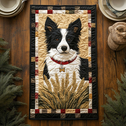 Charming Border Collie WJ1905022CL Quilted Table Runner
