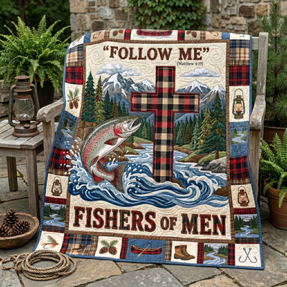 Mountain Faith Fishing WN2205016CL Quilt