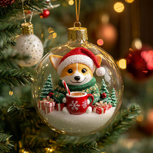 Jolly Corgi CW2310037CL Christmas Ornament
