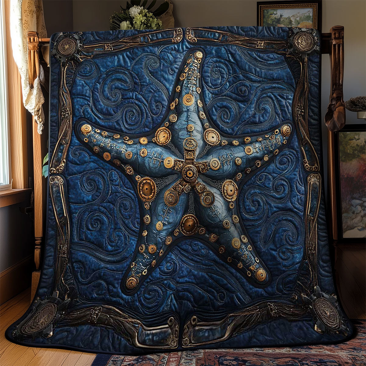 Mystic Steampunk Starfish WN0602040CL Quilt