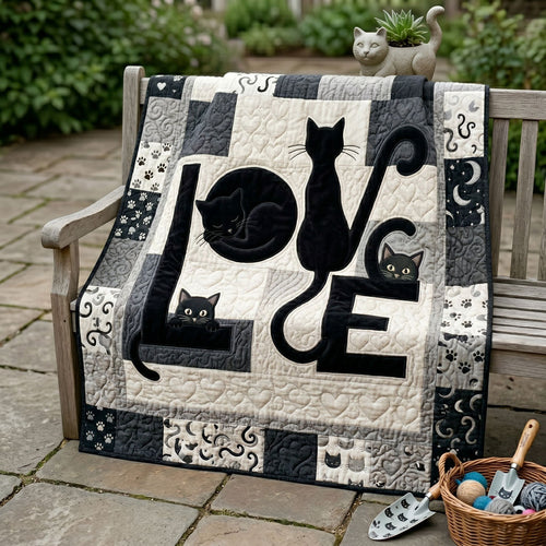 Love Cats Patch WN2705011CL Quilt