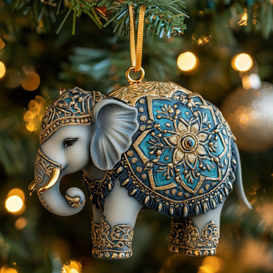 Jewel Elephant CP0412073CL Christmas Ornament