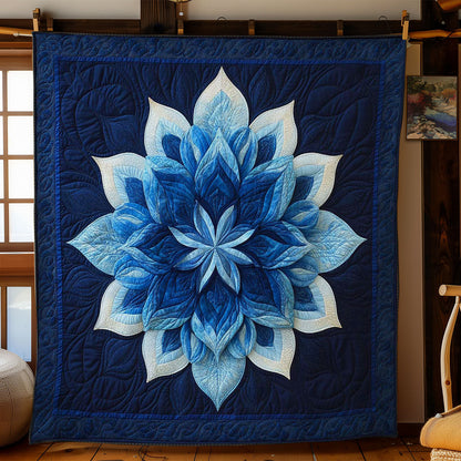 Blue Velvet Flower WN1103080CL Quilt