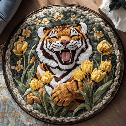 Tiger Joy WN2406051CL Quilted Round Mat