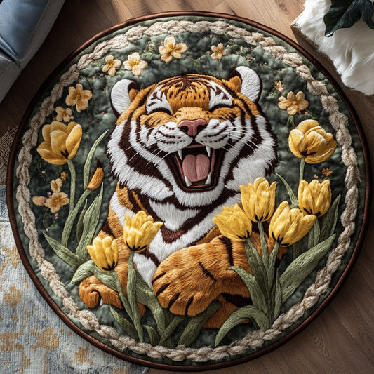Tiger Joy WN2406051CL Quilted Round Mat