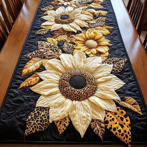 Sunflower Bloom WN3103042CL Quilted Table Runner