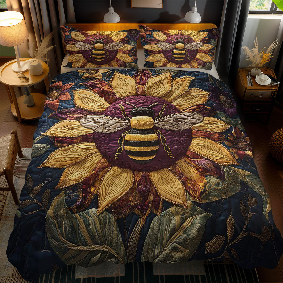 Honeycomb Bee WN1202073CL Duvet Cover Set