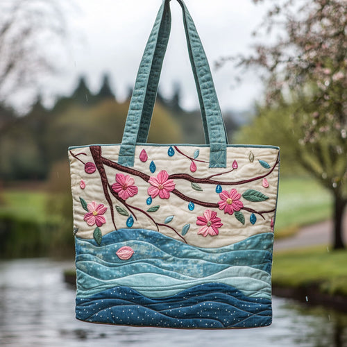 Floral Horizon WJ2310400CL Quilted Tote Bag