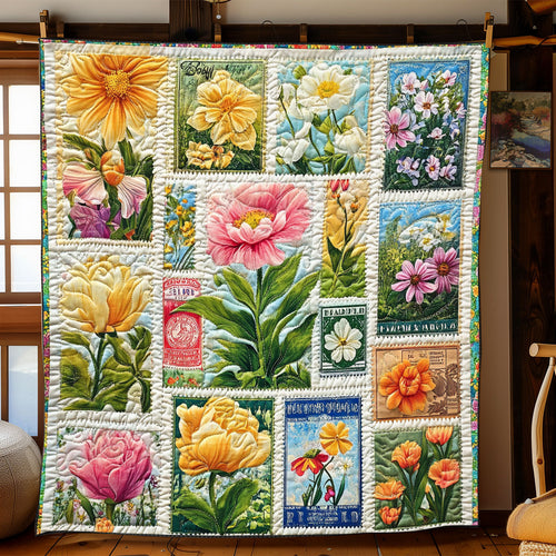Floral Postmark Dreams WJ1001028CL Quilt