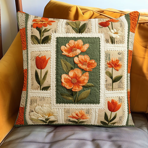Floral Stamp Reverie WJ0901138CL Quilt Pillow Case