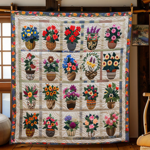 Flower Cottage WJ0901033CL Quilt