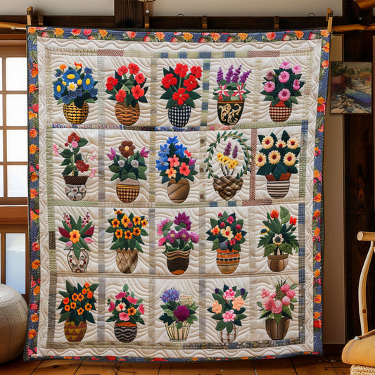 Flower Cottage WJ0901033CL Quilt