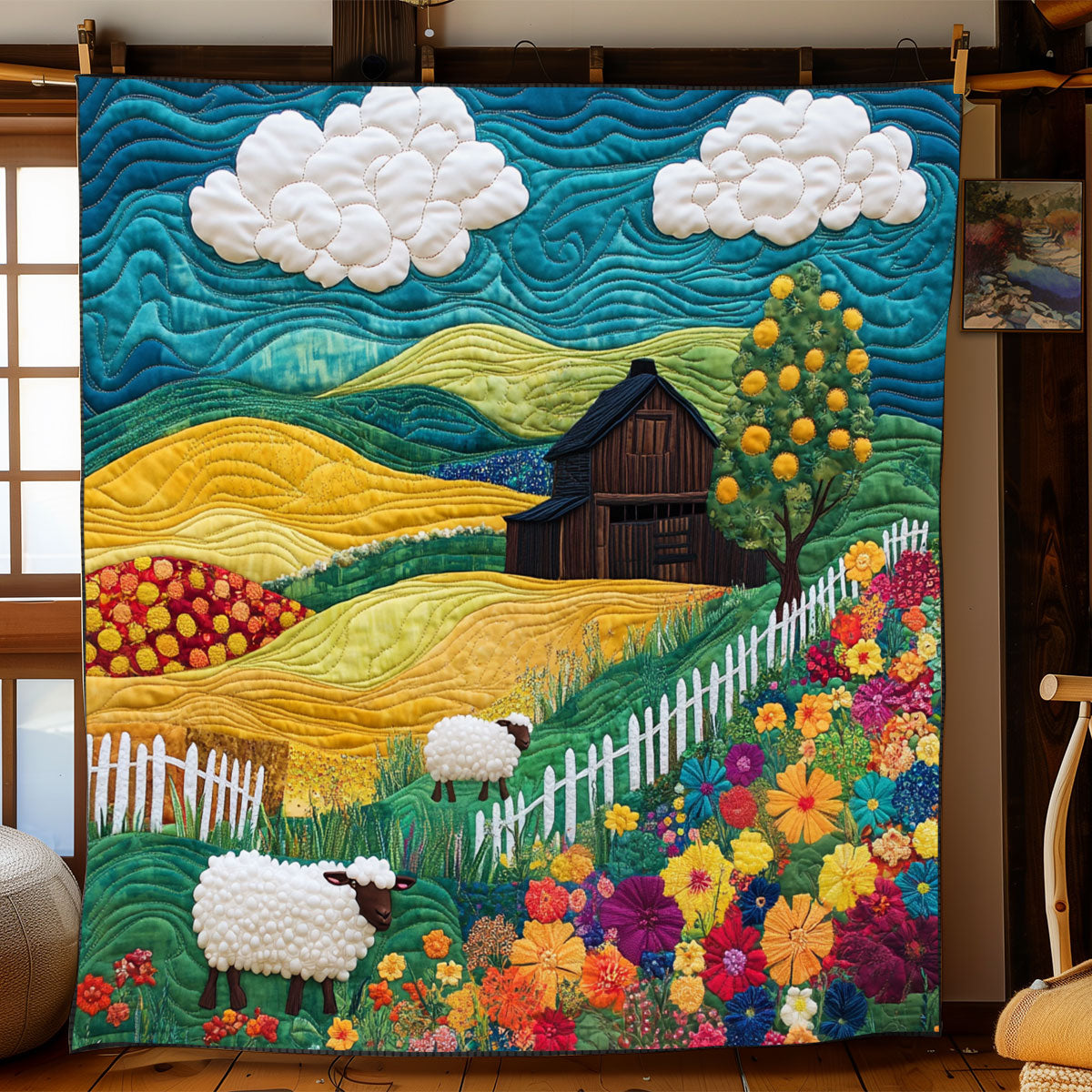 Fluffy Fields WJ0601027CL Quilt