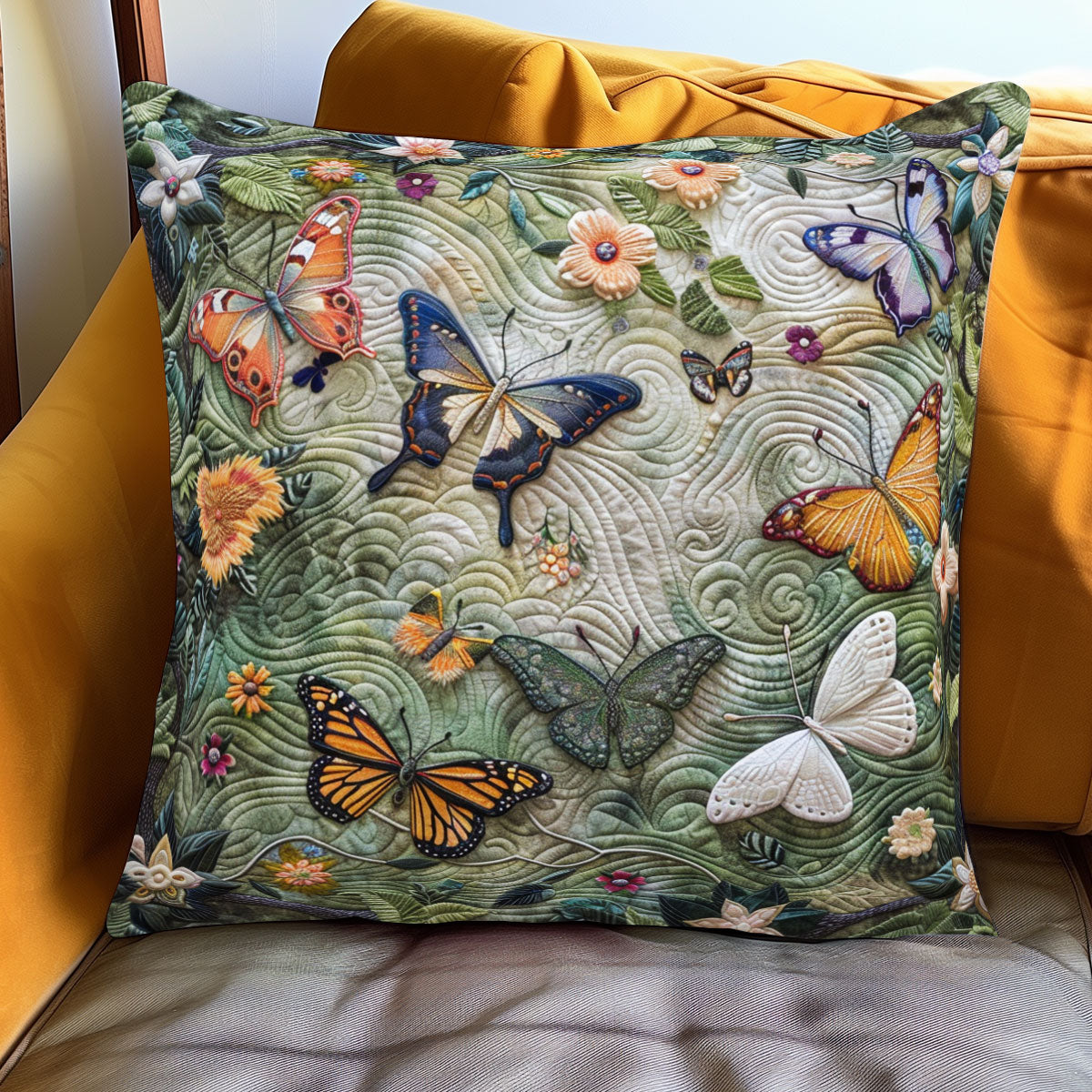 Forest Butterfly WJ1301075CL Quilt Pillow Case
