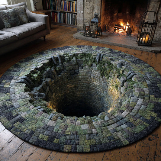 Forgotten Well WJ0312449CL Quilted Round Mat