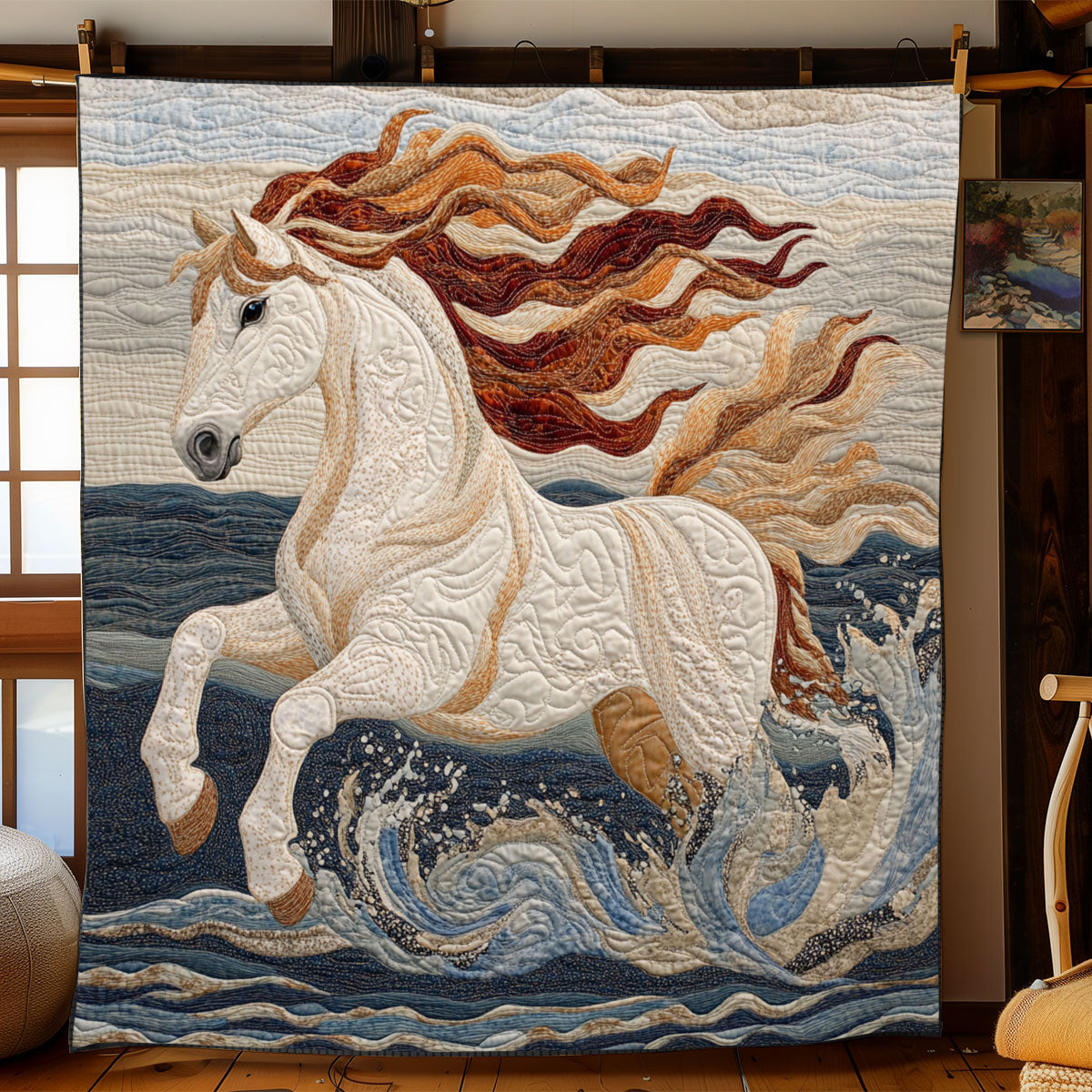 Galloping Horse WJ0701058CL Quilt