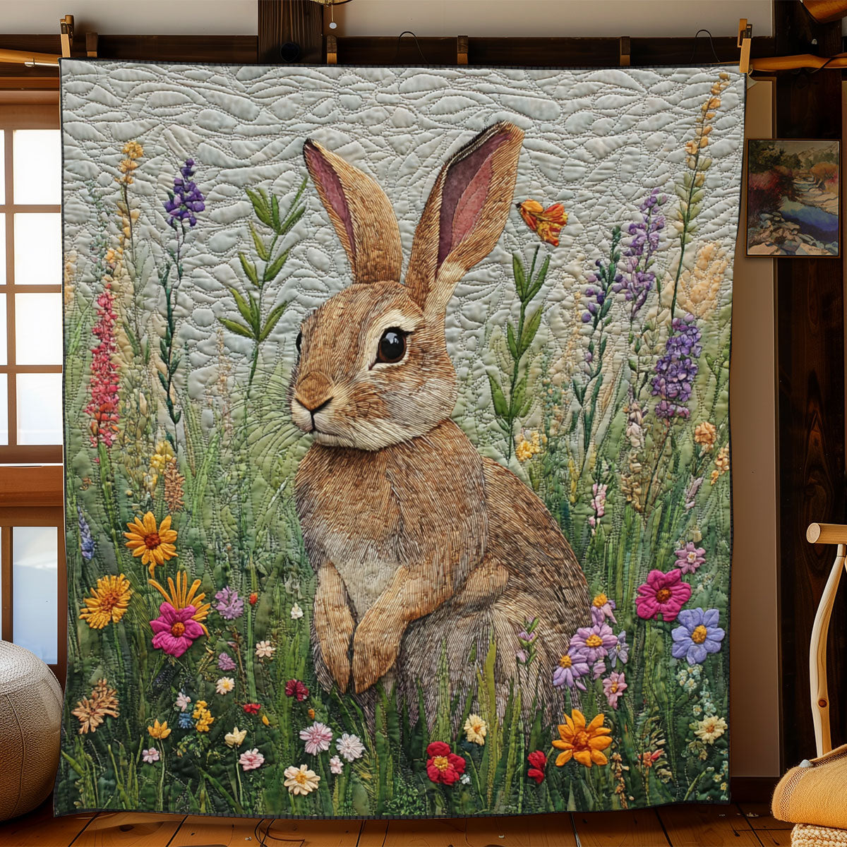 Garden Bunny WJ0601017CL Quilt